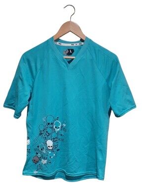 Fox Racing Youth Girls Short Sleeve Top Teal Size Largr